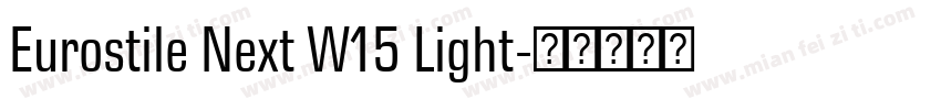 Eurostile Next W15 Light字体转换
